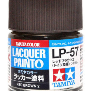 Tamiya 82157 Lacquer Paint LP-57 Red Brown 2 (10ml)
